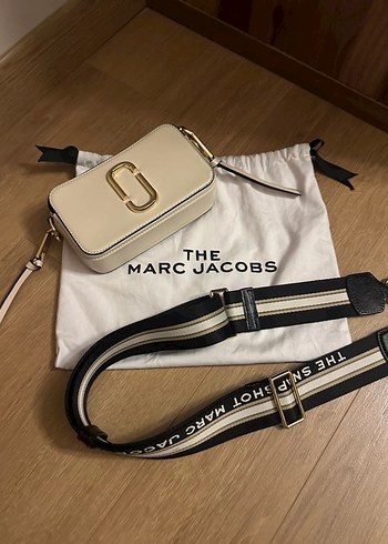 Beyaz Deri Marc Jacobs Bel Çantası - Görsel 2
