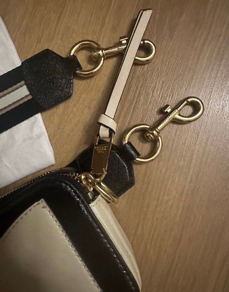 Beyaz Deri Marc Jacobs Bel Çantası - Görsel 4