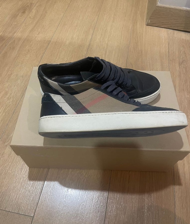 Burberry Ekoseli Platform Topuklu Kadın Spor Ayakkabı - Görsel 2