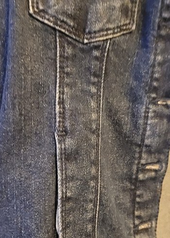 Koton Cocuk Mavi Düğmeli Denim Ceket