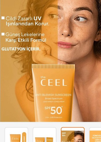 The Ceel Leke Karşıtı Güneş Kremi SPF 50+ 50 ml - Görsel 2