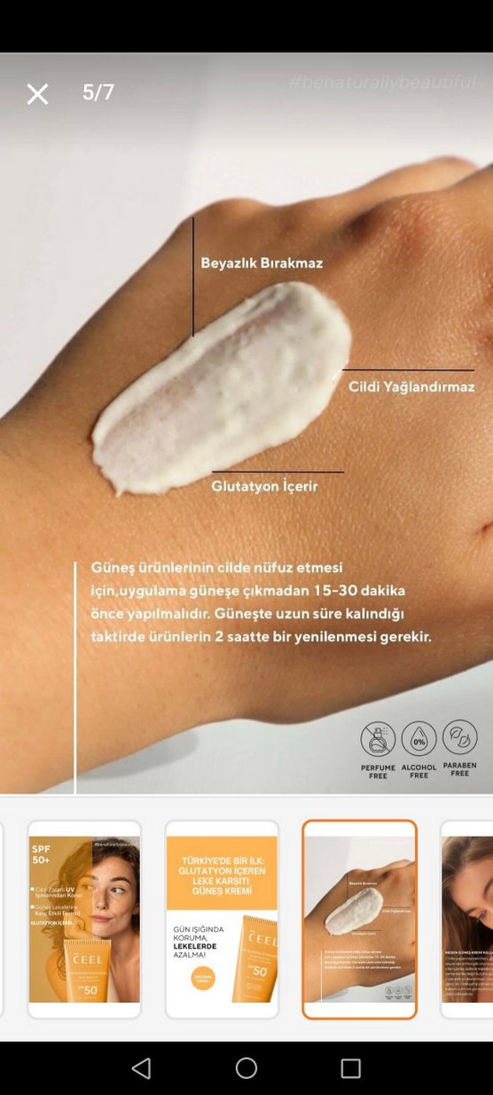 The Ceel Leke Karşıtı Güneş Kremi SPF 50+ 50 ml - Görsel 3