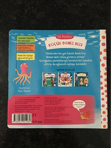 Hareketli kitap küçük deniz kızı