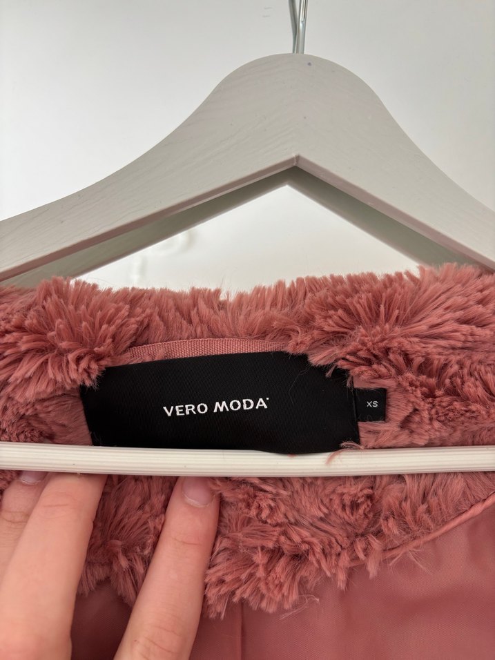 Gül kurusu renkli ince kürk - Görsel 3