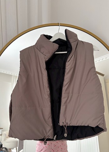 Yüksek Yakalı Kadın Yelek - Görsel 2