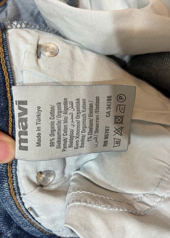 Kadın Mavi Denim Midi Boy Kot Pantolon - Görsel 3
