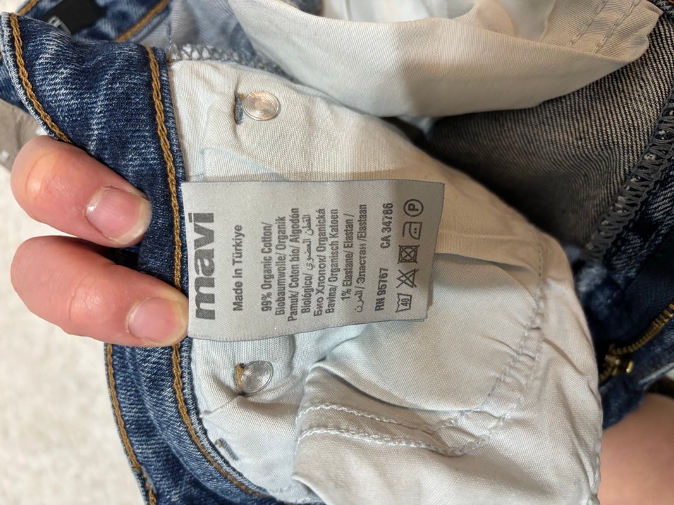 Kadın Mavi Denim Midi Boy Kot Pantolon - Görsel 3