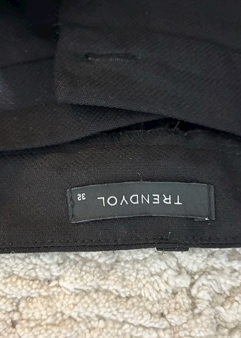 Kadın Siyah Kumaş Pantolon Regular Fit - Görsel 2