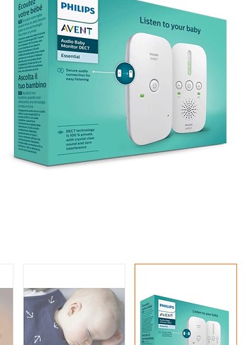 Philips Avent Beyaz Bebek telsizi - Görsel 2
