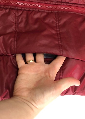 Chip Pepper Bordo Kapüşonlu Fermuarlı Kolsuz Kadın Mont