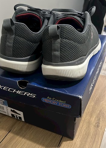 45 Beden Skechers Erkek Gri Spor Ayakkabı Hafızalı Sünger