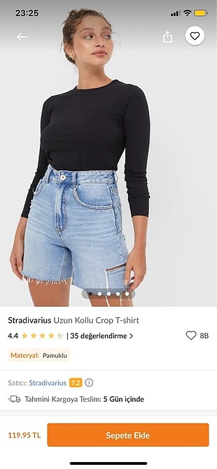Stradivarius Uzun Kollu Crop