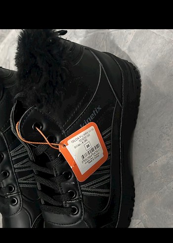 Kinetix Siyah Kürklü Erkek Çocuk Biker Bot - Görsel 3