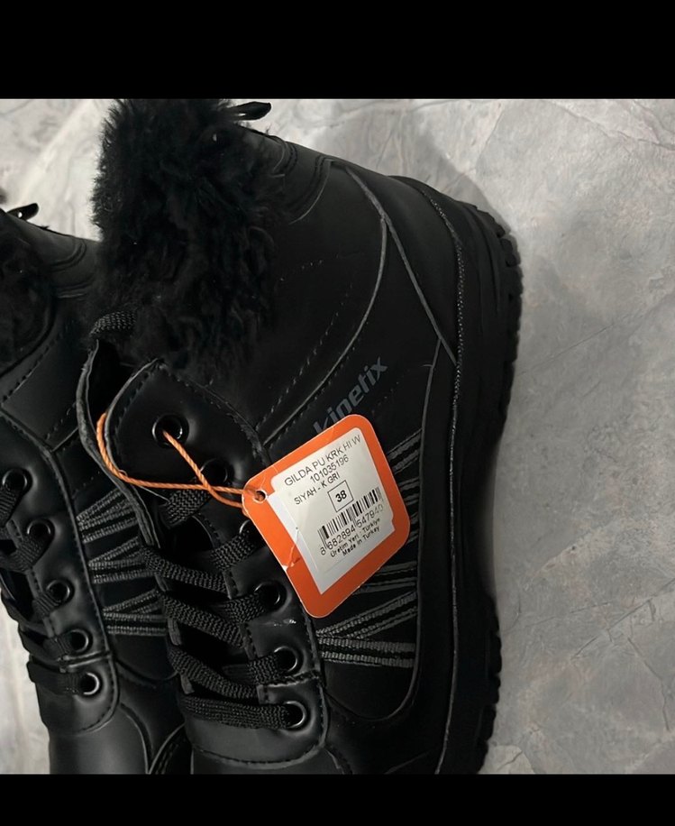 Kinetix Siyah Kürklü Erkek Çocuk Biker Bot - Görsel 3