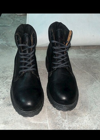 Lumberjack Siyah Deri Bağcıklı Erkek Botu - Görsel 2