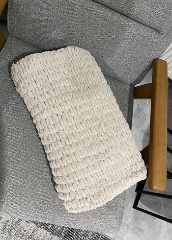 Pufi el Örgü Çocuk Battaniyesi - Görsel 6