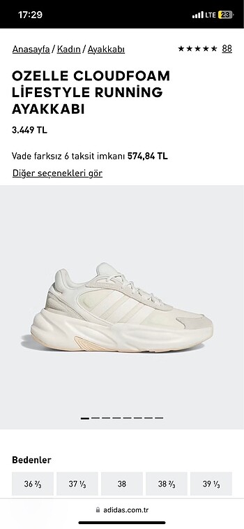 Adidas ozelle spor ayakkabı