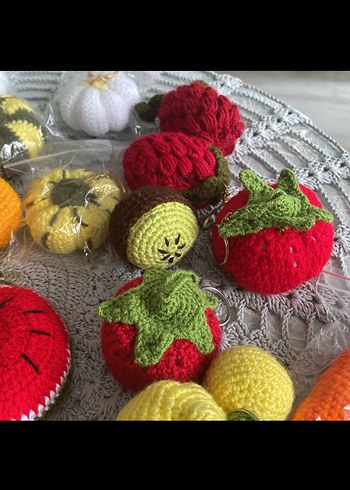 Bohem Tarzında Örgü Karpuz Motifli Dekoratif Ürün - Görsel 4