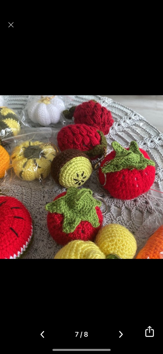 Bohem Tarzında Örgü Karpuz Motifli Dekoratif Ürün - Görsel 4