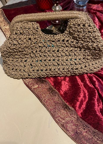 Örgü Bohem Kadın Çantası - Görsel 3