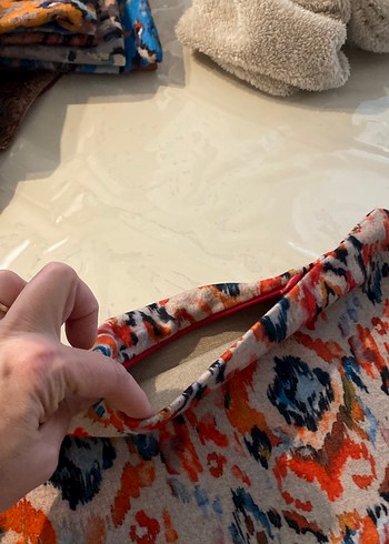 Bohem Çok Renkli Fermuarlı Kadın el çantası - Görsel 3