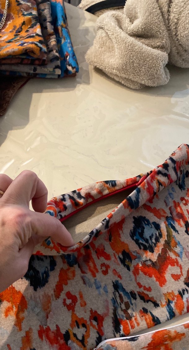 Bohem Çok Renkli Fermuarlı Kadın el çantası - Görsel 3