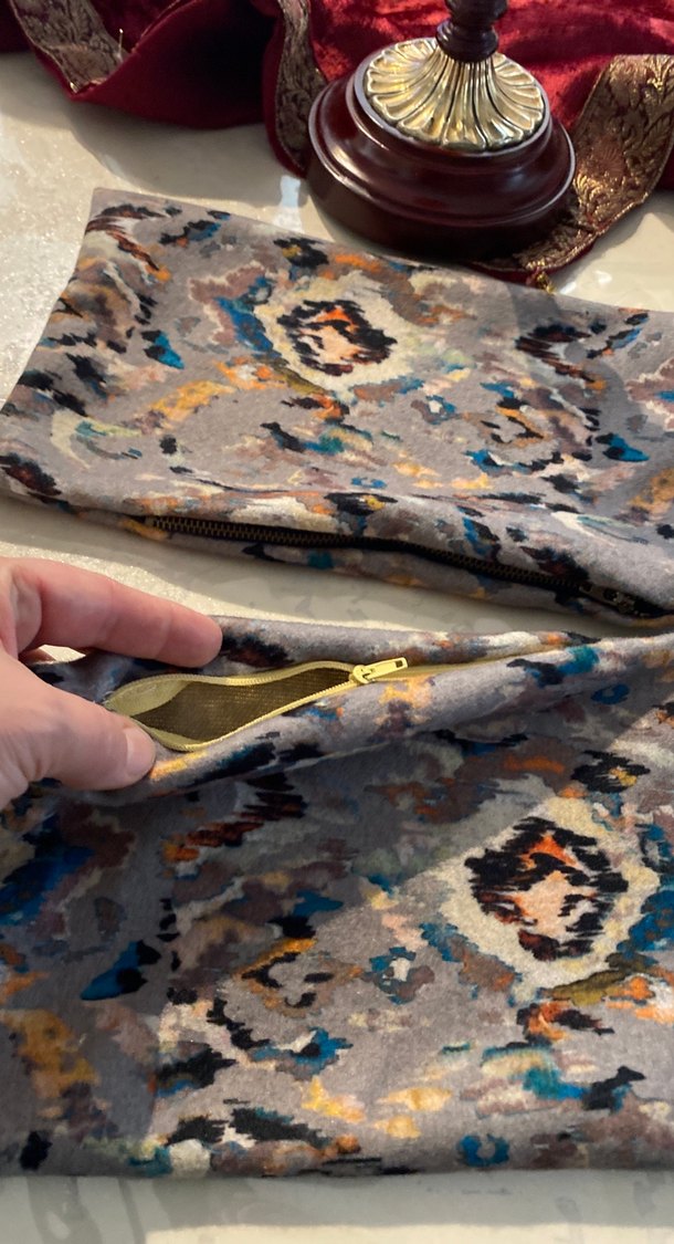 Fermuarlı Gri Kadın el çantası - Görsel 2