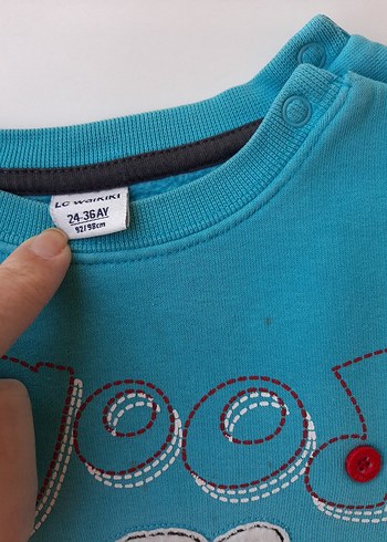 Gri Baskılı Erkek Çocuk Sweatshirt - Görsel 2