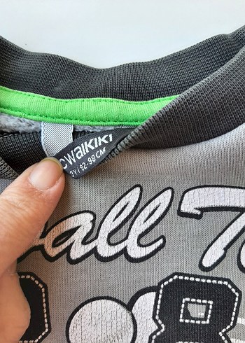 Gri Baskılı Erkek Çocuk Sweatshirt - Görsel 4