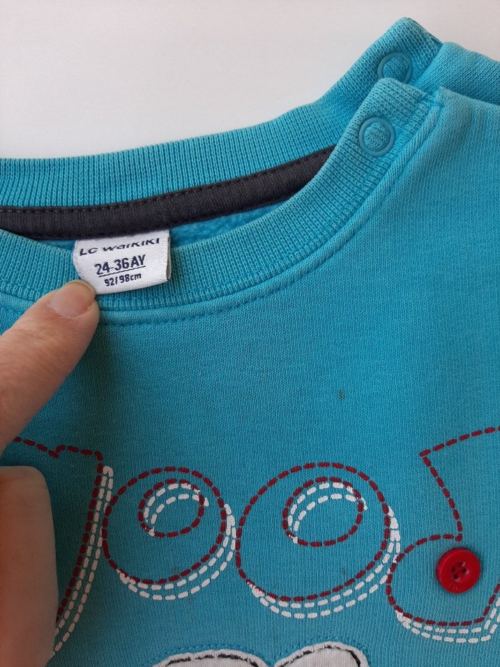 Gri Baskılı Erkek Çocuk Sweatshirt - Görsel 2