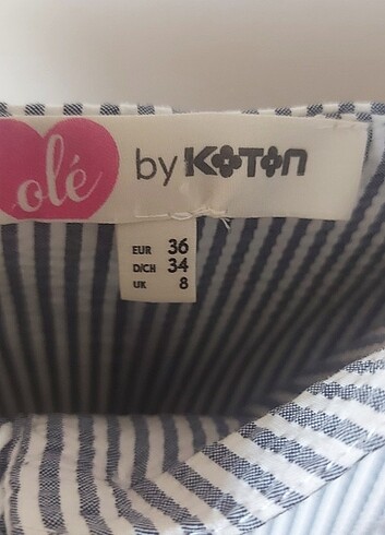 36 Beden Koton günlük elbise