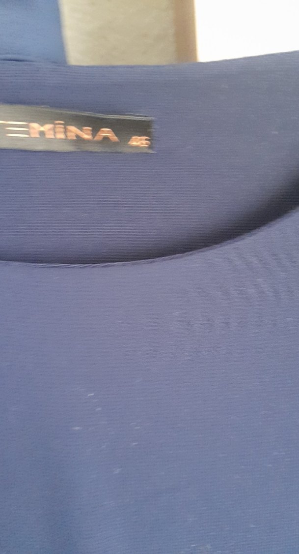 Lacivert Uzun Kollu Salaş Abiye Takım - Görsel 3