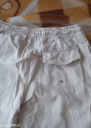 krem rengi zara keten pantolon - Görsel 4