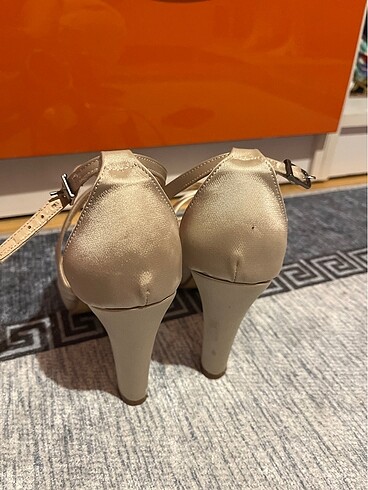 38 Beden camel Renk topuklu ayakkabı