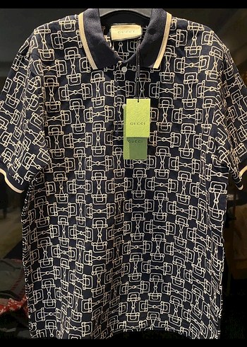 GUCCI Erkek Baskılı Kısa Kollu Polo Tişört - Görsel 2