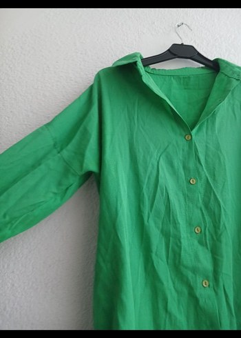 Yeşil Düğmeli Gömlek - Görsel 2