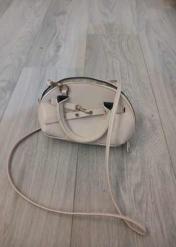 Beyaz Deri Kadın Çanta - Görsel 2