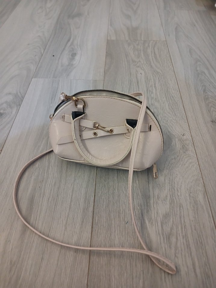 Beyaz Deri Kadın Çanta - Görsel 2