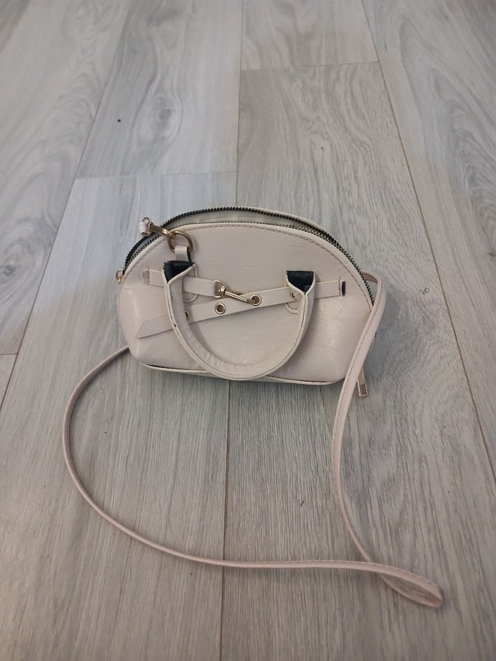 Beyaz Deri Kadın Çanta - Görsel 3