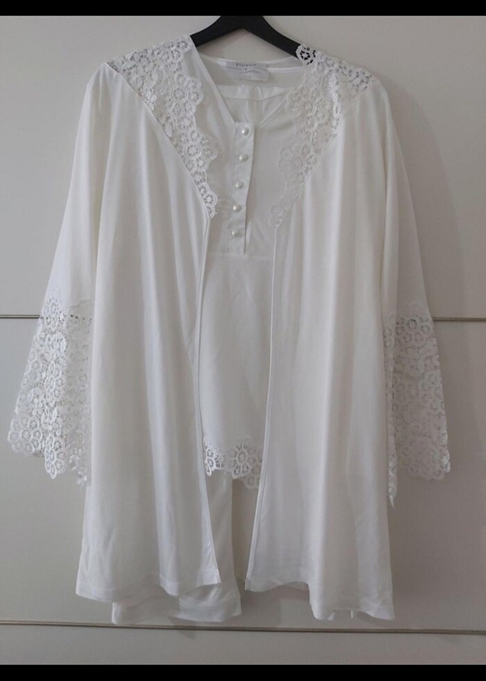 Sabahlıklı lohusa hamile gecelik takım - Görsel 3