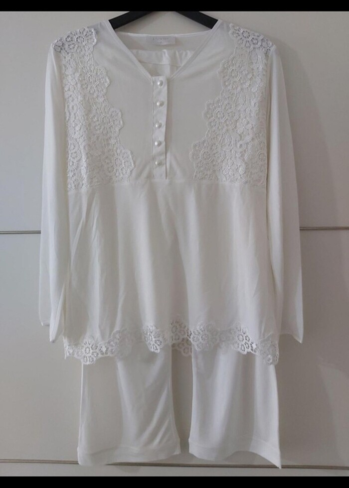 Sabahlıklı lohusa hamile gecelik takım - Görsel 4