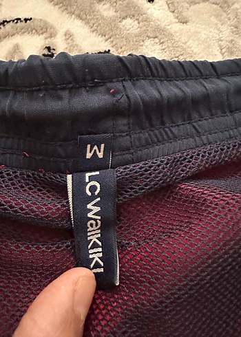 Düğmeli Kırmızı Erkek Midi Şort - Görsel 5