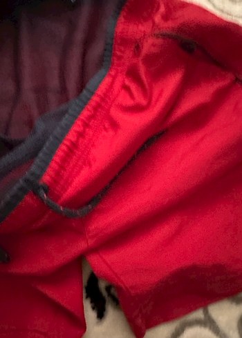 Düğmeli Kırmızı Erkek Midi Şort - Görsel 4