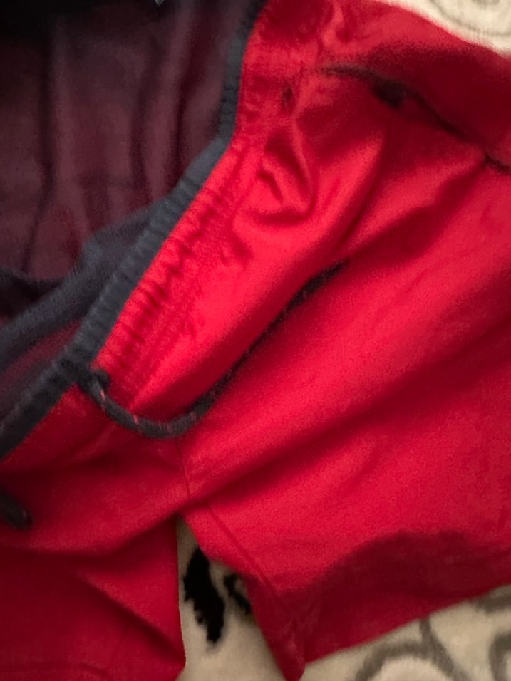 Düğmeli Kırmızı Erkek Midi Şort - Görsel 4