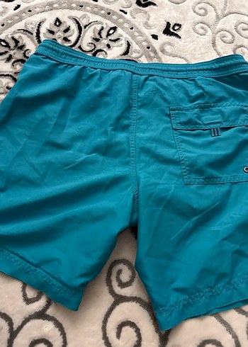 Mavi Fermuarlı Erkek Yüzme Şortu - Görsel 5