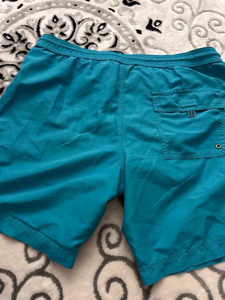 Mavi Fermuarlı Erkek Yüzme Şortu - Görsel 5