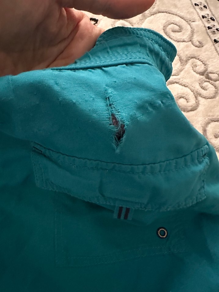 Mavi Fermuarlı Erkek Yüzme Şortu - Görsel 4