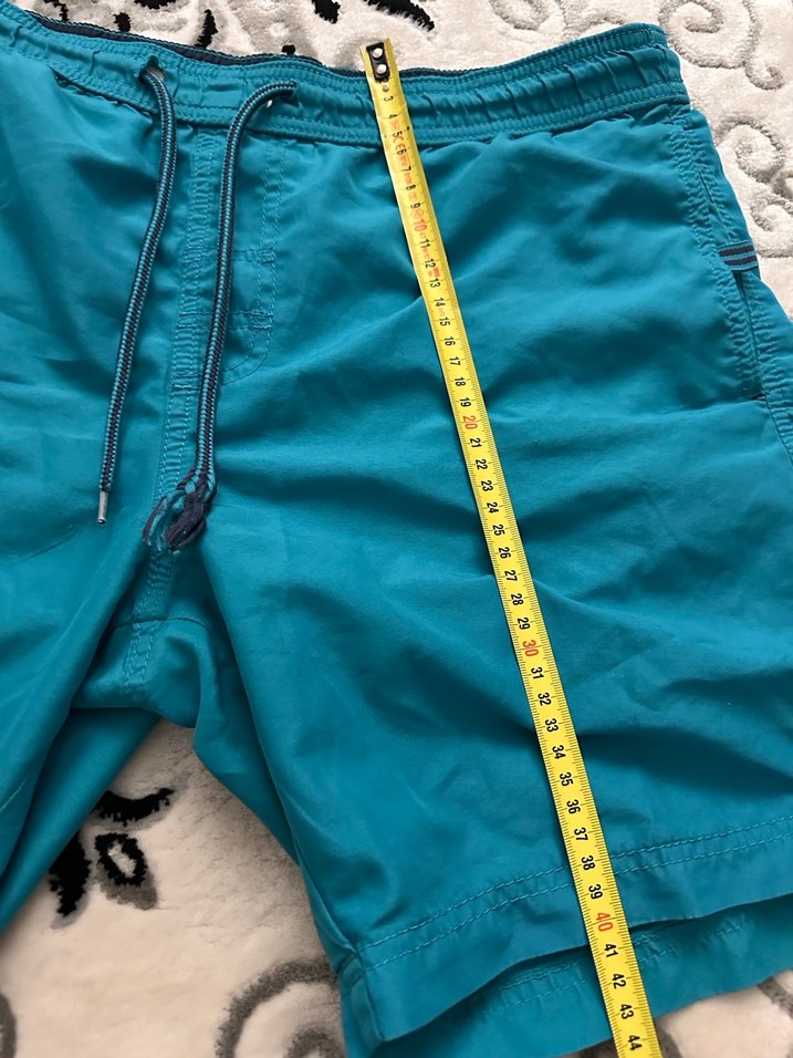 Mavi Fermuarlı Erkek Yüzme Şortu - Görsel 2