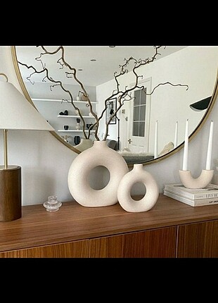 Hm home yuvarlak simit vazo