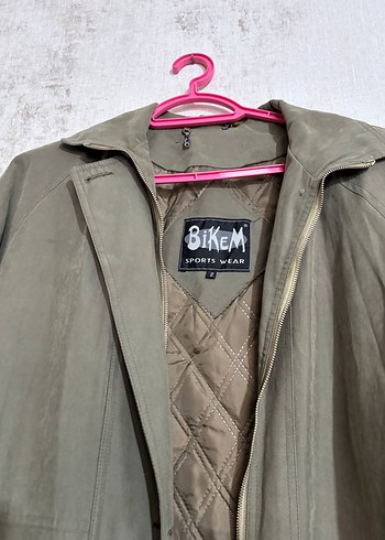 Düğmeli haki Kadın Ceket - Görsel 2